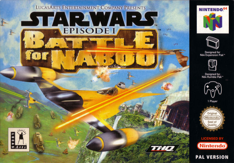 Star Wars Battle for Naboo box art for Nintendo 64